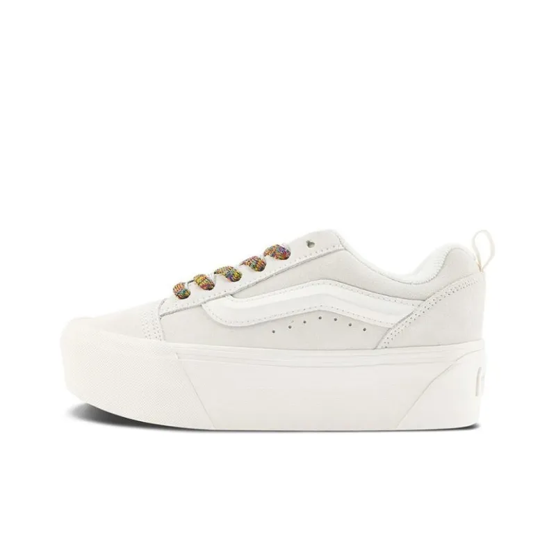 Vans Knu Stack White Multi-Color Laces Women's-0