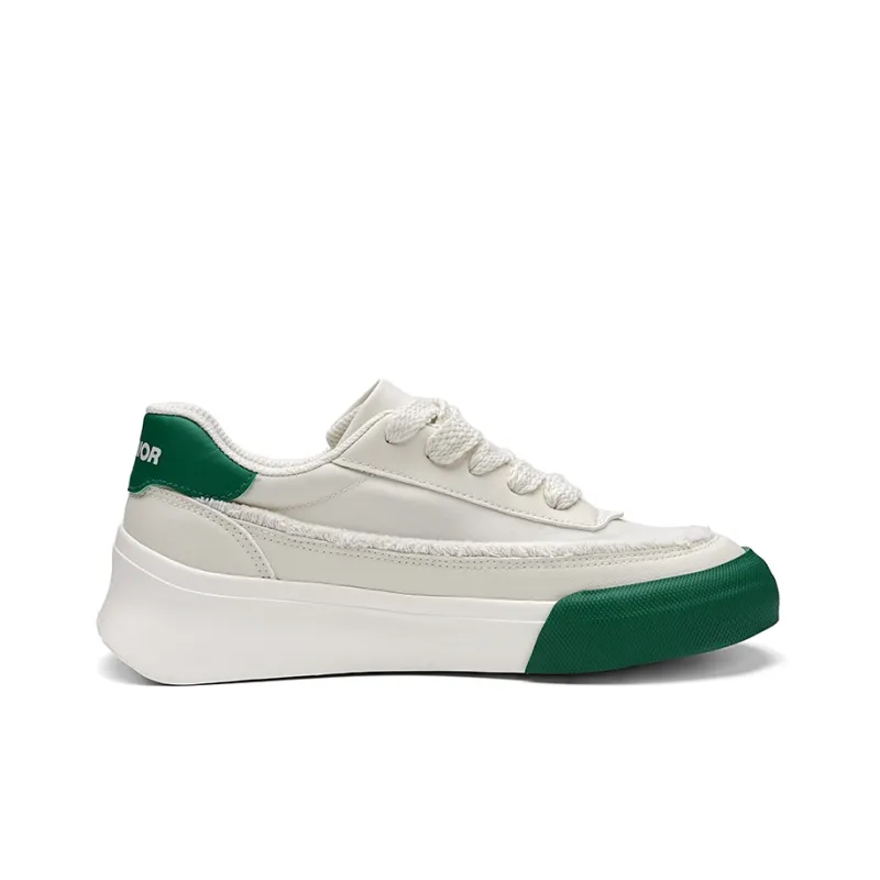 Warrior Sky Power Fringe Girlish Collection Wear Resistant Low Top Casual Shoes Women's Beige/Green-1