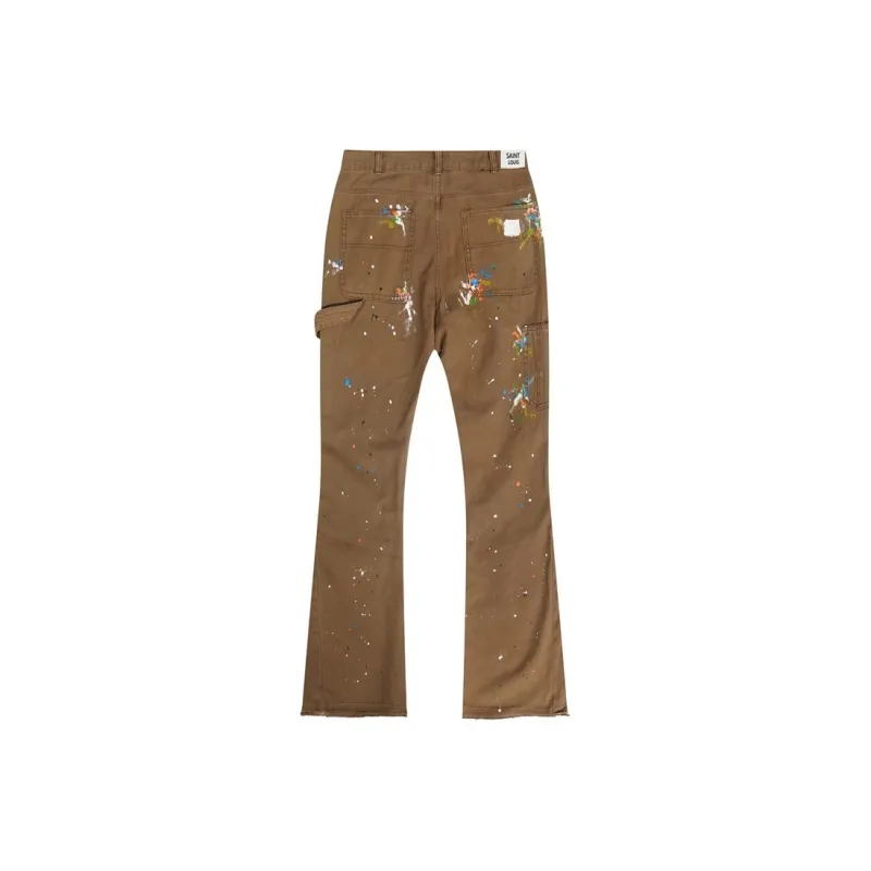 SSSAINT LOUIS Casual Pants Unisex Dark Brown-1