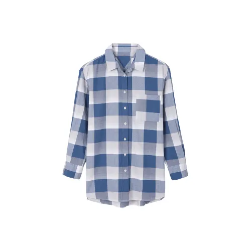 H-YXIANG Shirts Women's Sky Blue