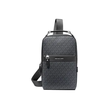MICHAEL KORS Hudson Canvas Fanny Pack Sling Bag Crossbody Bag Shoulder Bag Men's Navy And Black