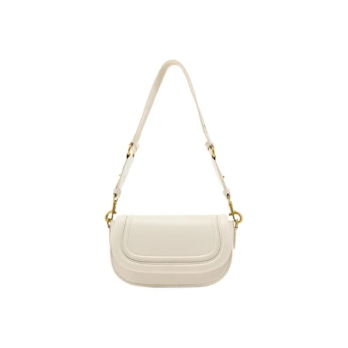 ZARA PU Shoulder Bag Crossbody Bag Small Size Women's Ecru-1