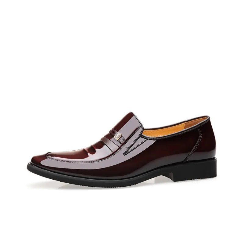 LAORENTOU Dress Shoes Men Low Top Black-6