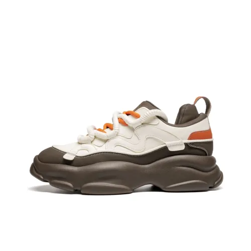 LEAVELAND Lightweight Height Increasing Low Top Chunky Sneakers Men
s