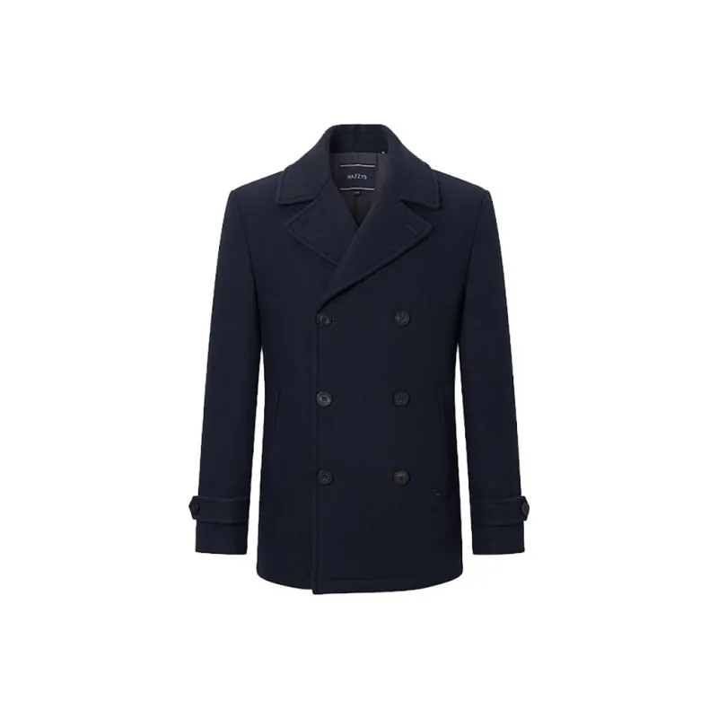 HAZZYS Coats Men Dark Navy Blue-1