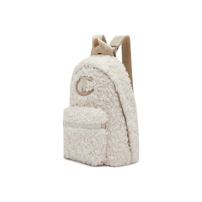 Champion Fluffy Collection Fabric Synthetic Leather Backpack Small Size Unisex Multicolor-1