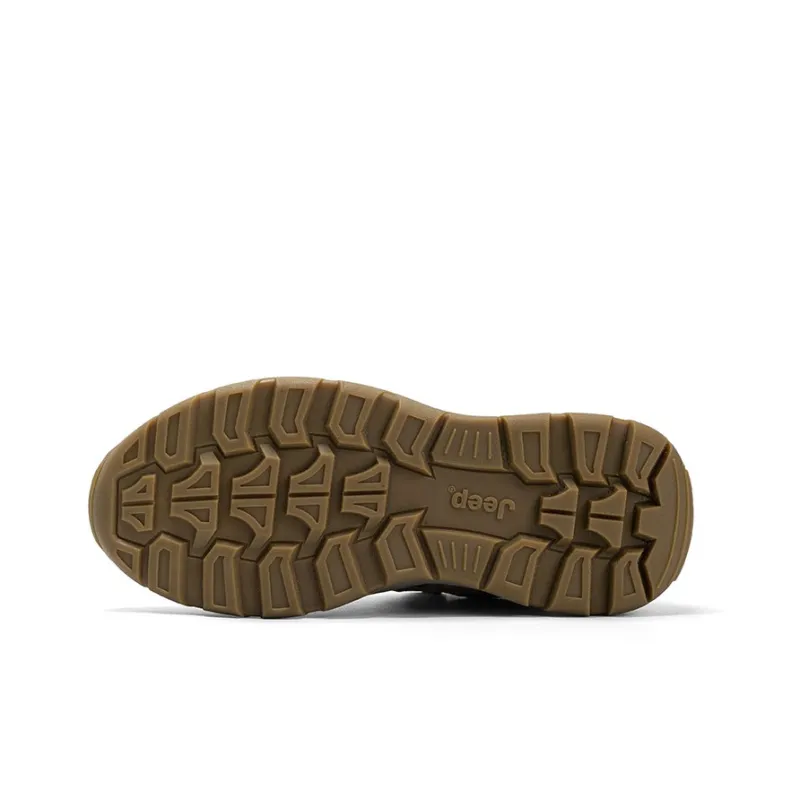Jeep Abrasion Resistant High Top Chunky Sneakers Women's Sand-6