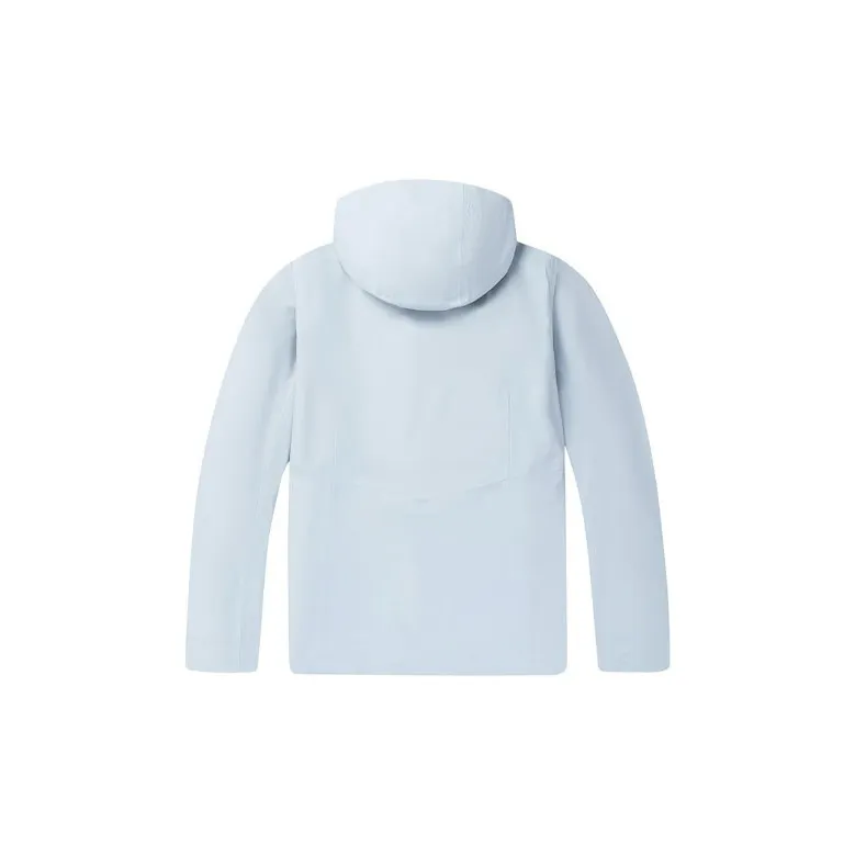 Columbia Outdoor Hiking Waterproof And Windproof Windbreaker Jacket Women's Light Blue-1