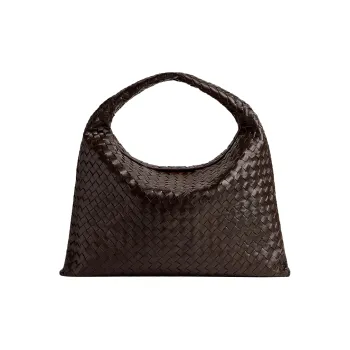 Bottega Veneta Cow Leather Handbag, Shoulder Bag Tubas Women's Chocolate Brown