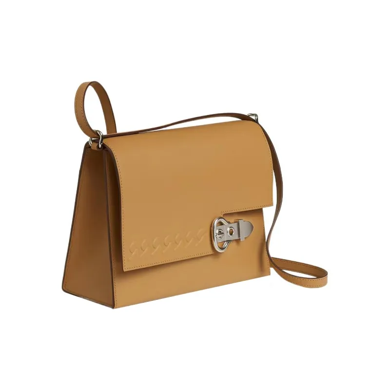HERMES Boucle Sellier Swift Calfskin Shoulder Bag, Crossbody Bag Women's 4B Biscuit Cookie-1