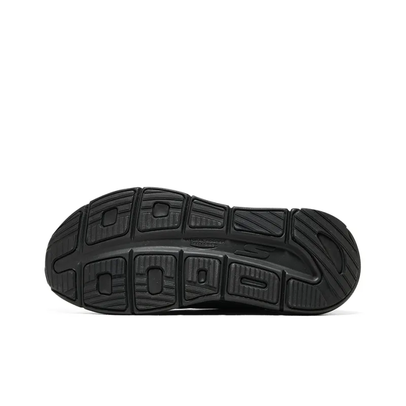 Skechers Shock Absorbers With Slip Resistant Features Low Top Running Shoes Men's Black Gray-5
