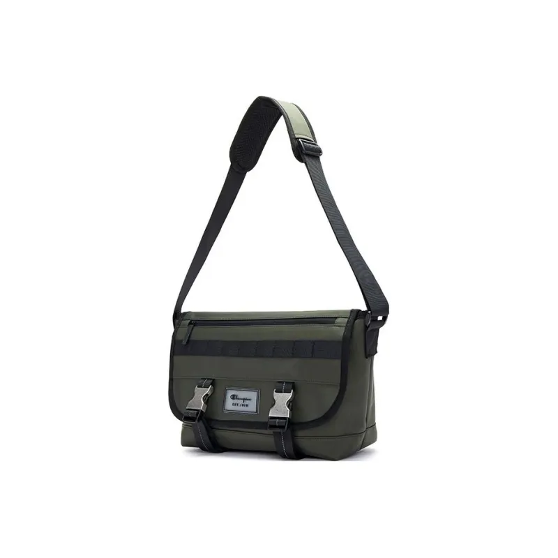 Champion Fabric Messenger Bag, Shoulder Bag Trumpets Unisex Cypress Green/Black-3
