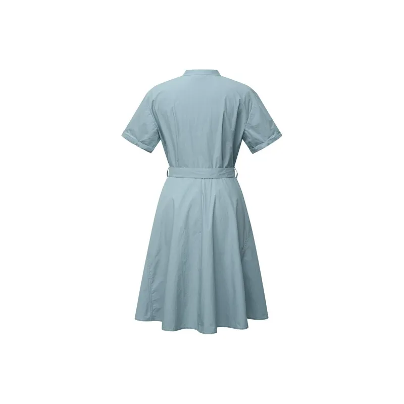 HAZZYS Short Sleeved Dresses Women's Light Blue-1
