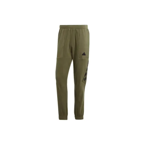 Adidas Knitted Sweatpants Men Olive Green