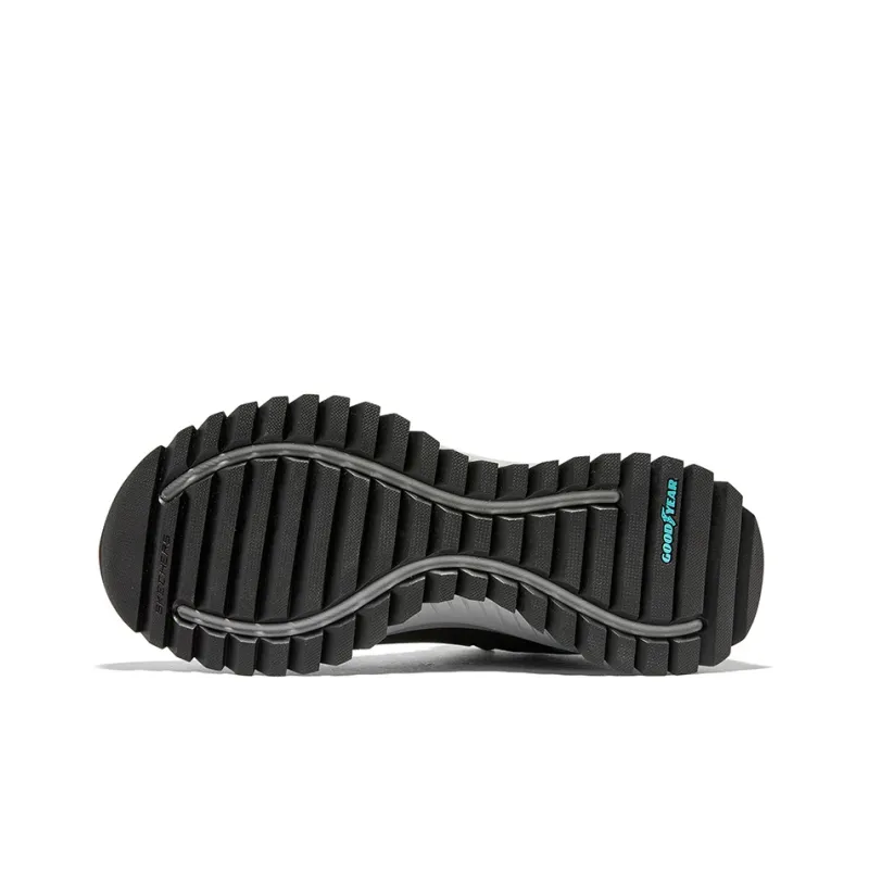 Skechers Cushioning Waterproof Mid Top Outdoor Shoes Women's Black Blue-5