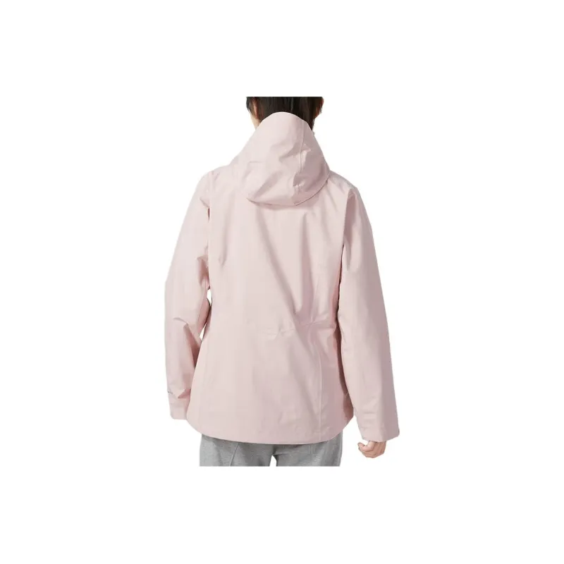 Columbia Outdoor Hiking Waterproof And Windproof Windbreaker Jacket Women's Pink-1