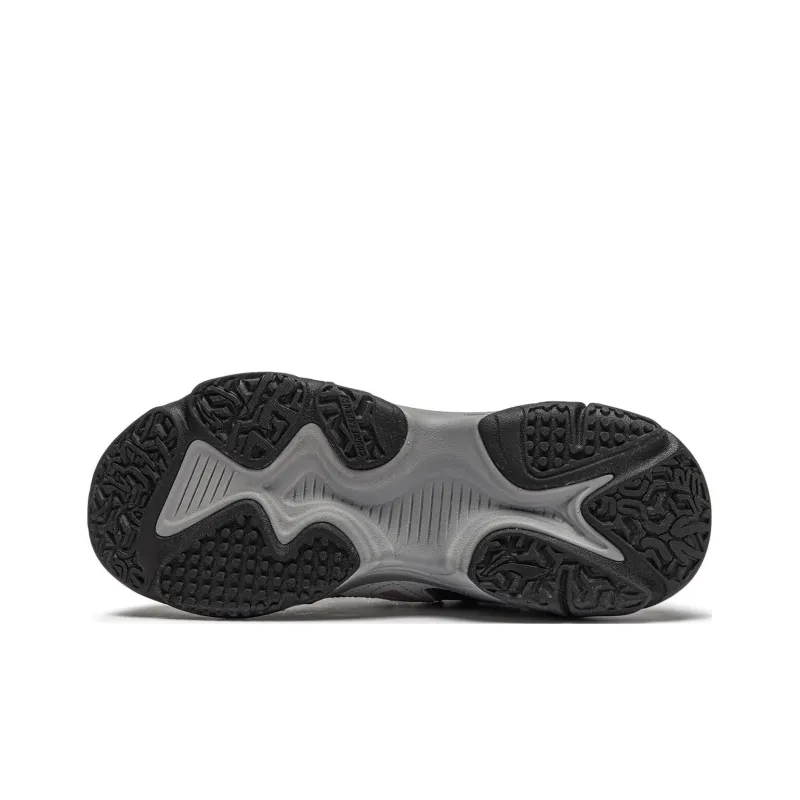 LiNing CF Tracing Collection Qianxing Strategy 2 Anti Slip Wear Resistant Low Top Casual Shoes Women's Black Gray-6