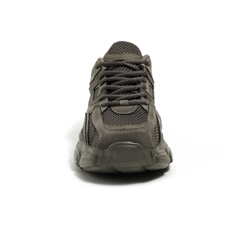 HUANQIU Cushioning Anti-Slip Wear-Resistant Breathable Balance Height Increasing Low-Top Chunky Sneakers Men's-2