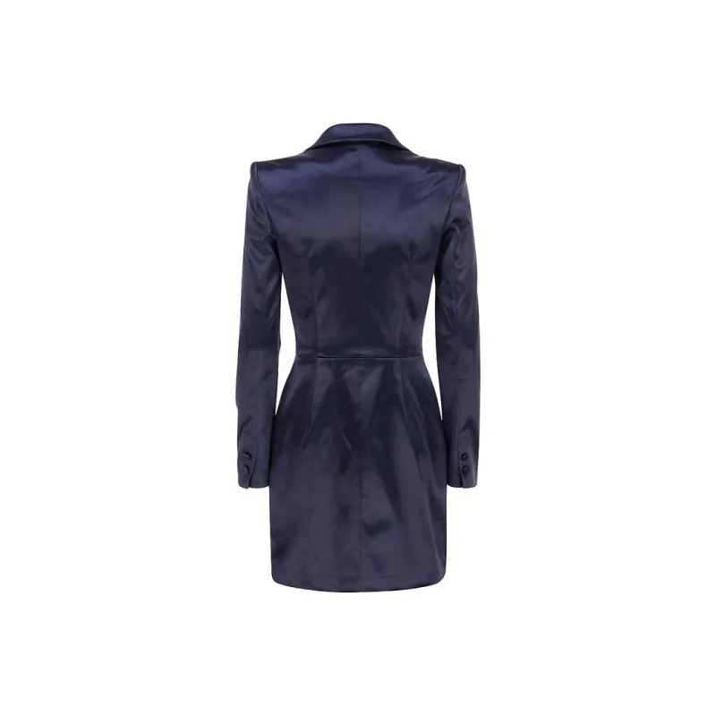 Elisabetta Franchi Long Sleeved Dress Women's Blue-1