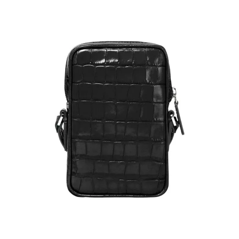 VERSACE MEDUSA BIGGIE Series Calfskin Camera Bag, Shoulder Bag, Crossbody Bag Trumpets Men's Black-2