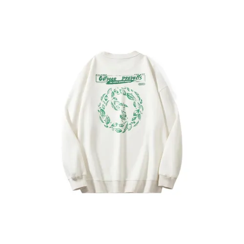 OUTDOOR PRODUCTS Sweatshirts Unisex Moon White