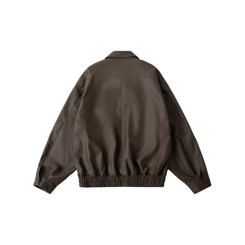 UNRETRO Leather Jackets Women's Brown-1
