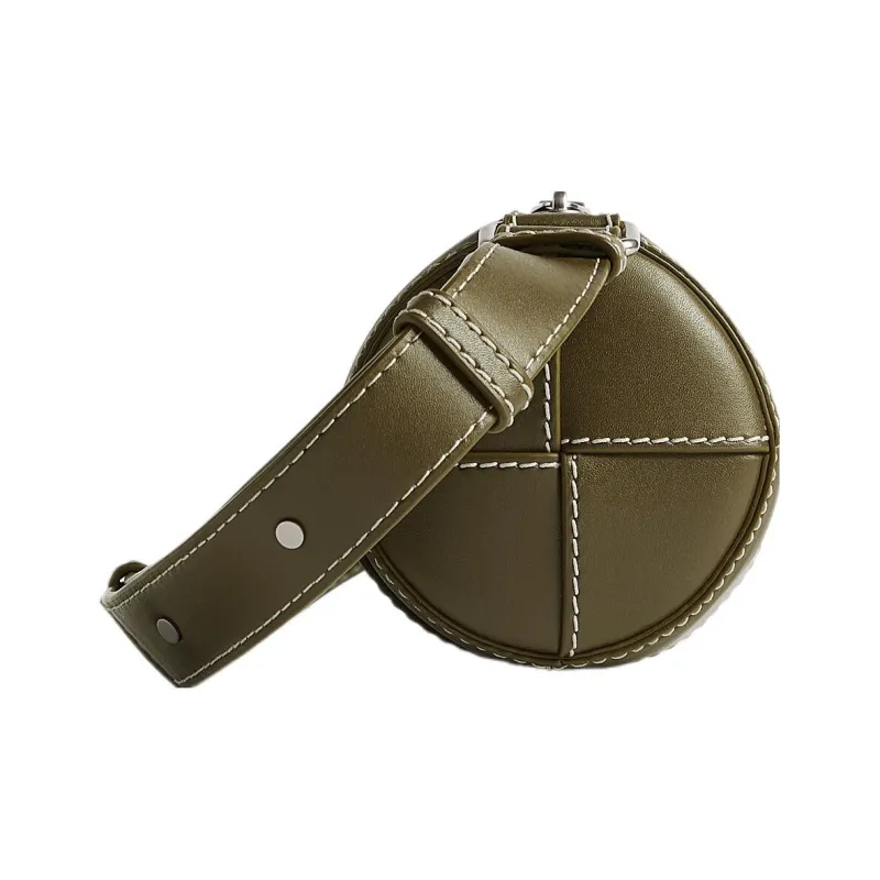 Bottega Veneta Cow Leather Shoulder Bag Crossbody Bag Small Size Men's Clay Brown-1