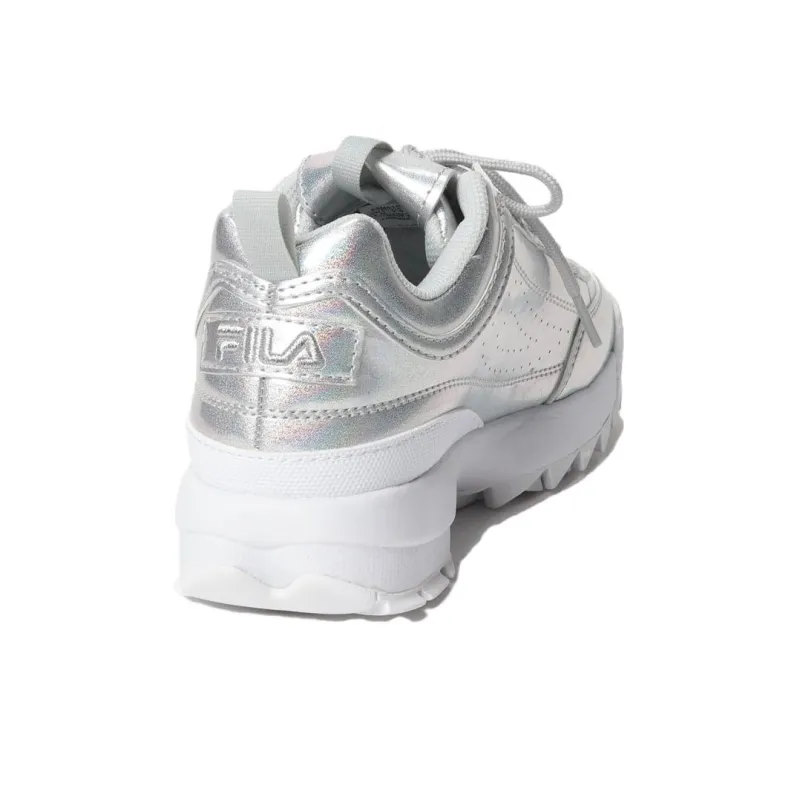 FILA Disruptor 2 PREMIUM Cushioning Wear-Resistant Low-Top Running Shoes Women's Silver Gray-1