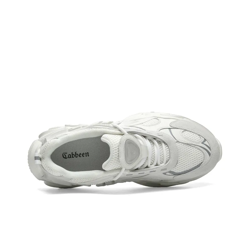 Cabbeen Low-Top Chunky Sneakers Men's Ecru-3