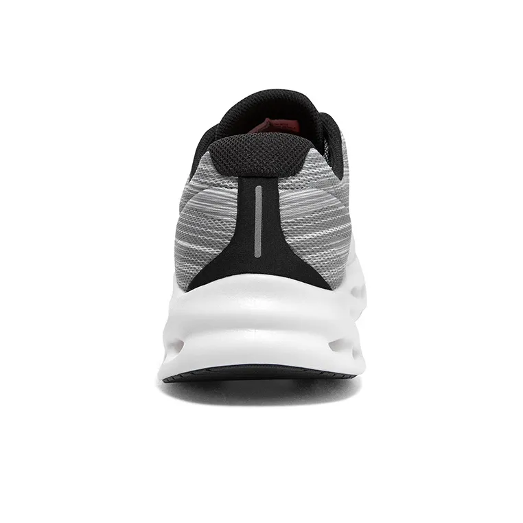 Skechers GO RUN Swirl Tech Speed Cushioning Wear Resistant Low Top Running Shoes Men's White Gray-4