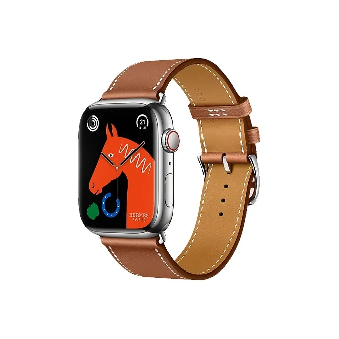 HERMES Apple Compatibility Watch Band Wrist 160 Mm To 195 Mm Genuine Leather Material-2