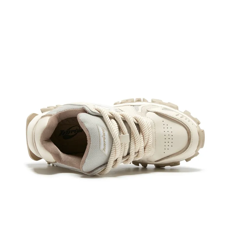 TINMUU Cushioning Anti-Slip Wear-Resistant Breathable Height Increasing Low-Top Chunky Sneakers Unisex-3