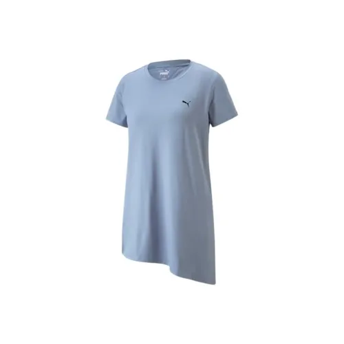 PUMA Clyde's Closet T-Shirts Women's Light Blue