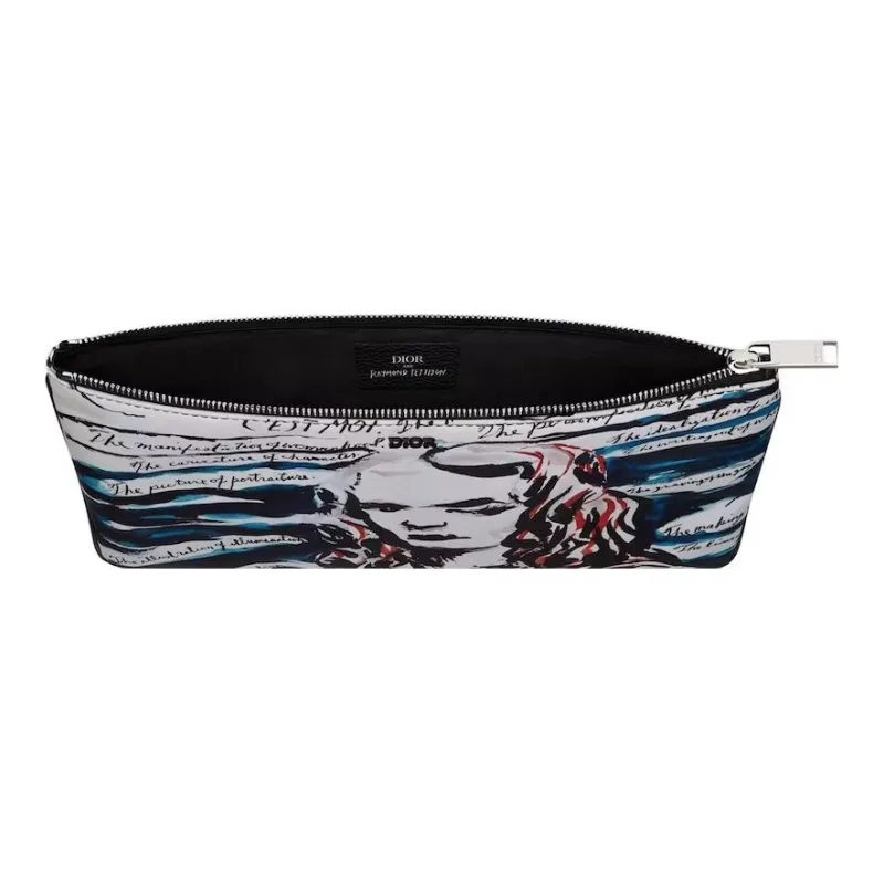 DIOR Raymond Pettibon Collaboration Nylon Clutch Men's Multicolor-2