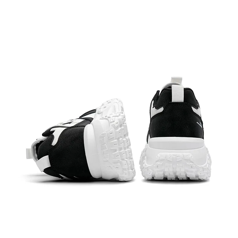 Warrior Sky Power Trendy And Cool Tire Shoes Low Top Casual Shoes Women's White/Black-4
