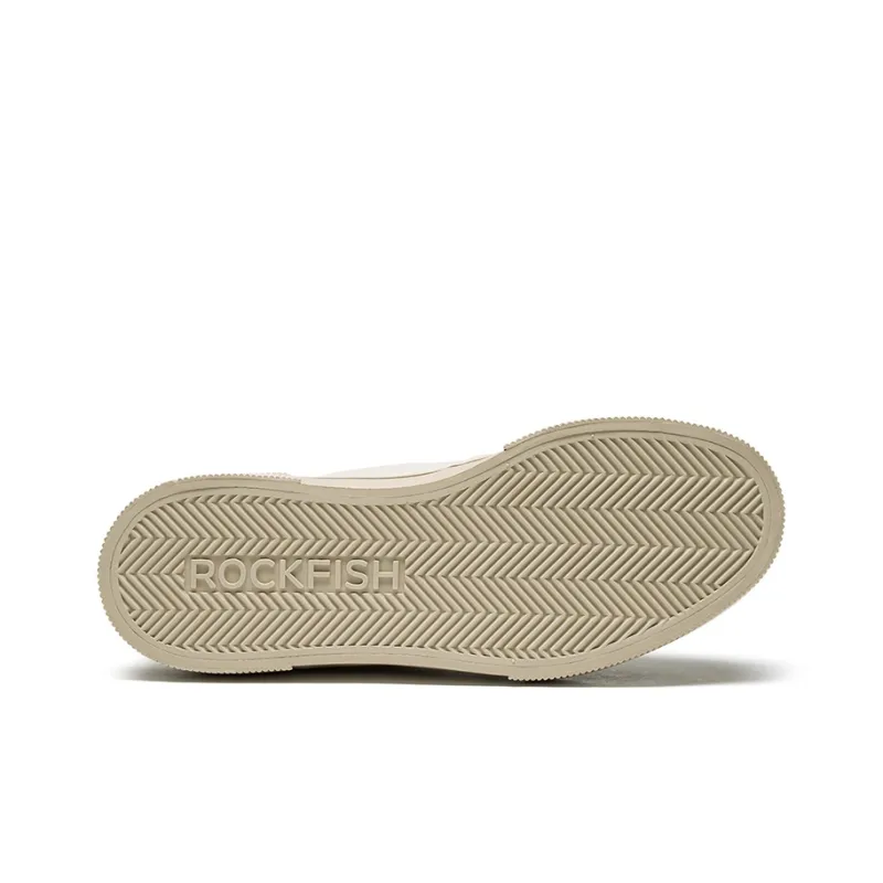 Rockfish Wear Resistant Slip Resistant Low Top Skateboard Shoes Women's Beige-4
