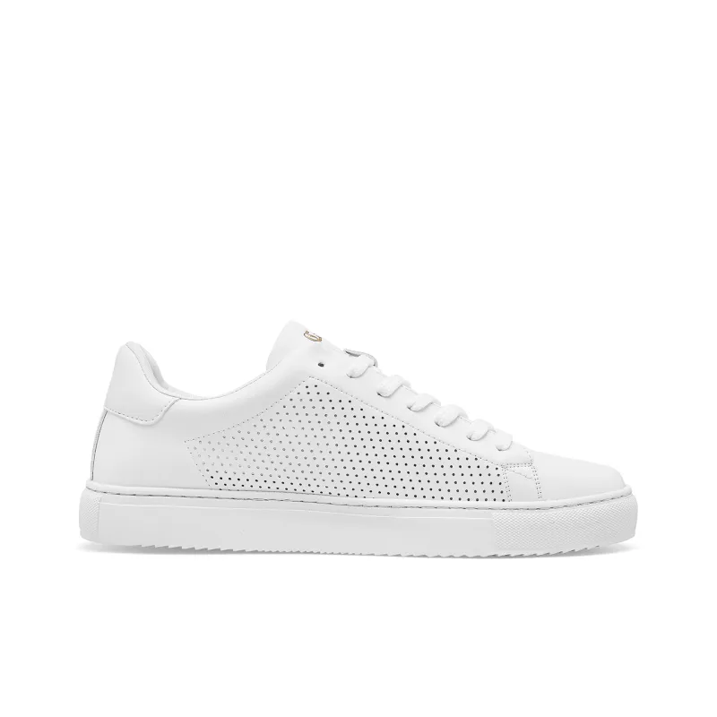 Cabbeen Versatile Trendy Casual Lightweight And Breathable Low Top Skateboard Shoes Men's White-1
