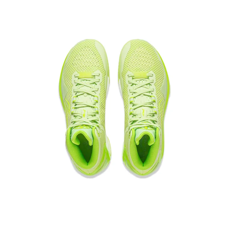 LINING Liren 4 Basketball Shoes Men Mid Top Butterfly Pink Green-3