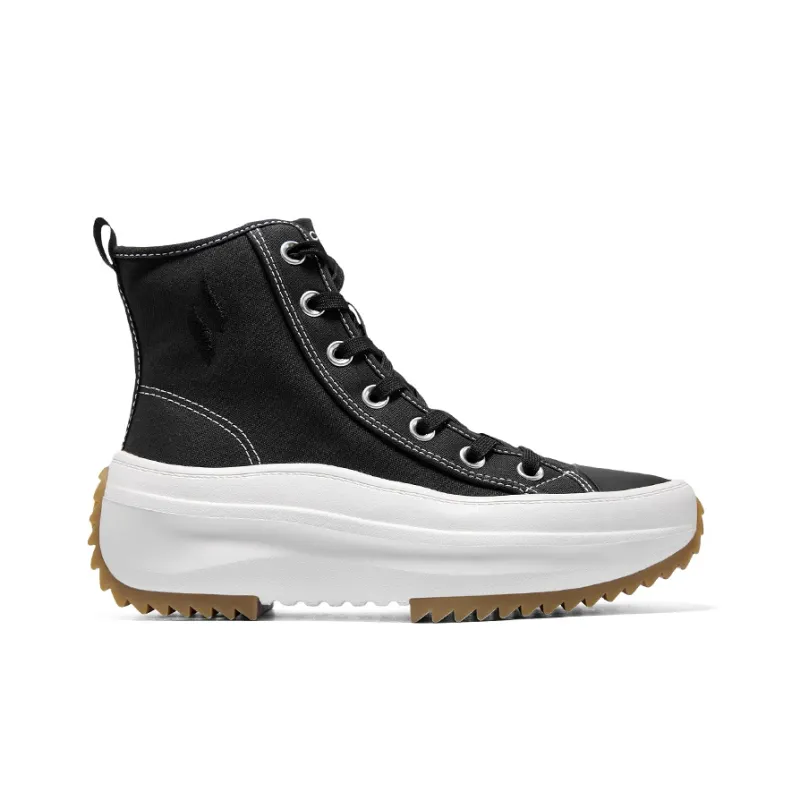 Skechers Life Series Abrasion Resistant Breathable High Top Casual Shoes Women's Black-1