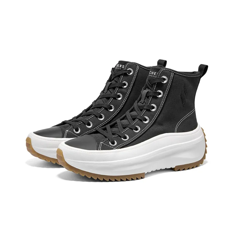 Skechers Life Series Abrasion Resistant Breathable High Top Casual Shoes Women's Black-3