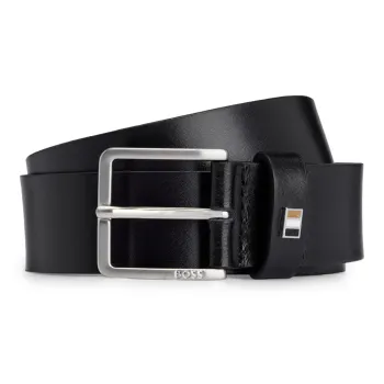 HUGO BOSS Logo plaque Leather Belt