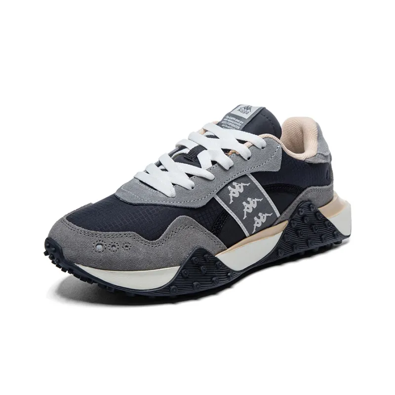 Kappa Wear-Resistant Low-Top Casual Running Shoes Unisex Green Gray Black-2