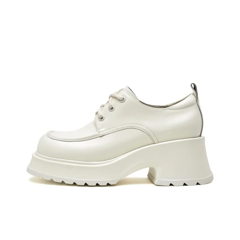 YEARCON Loafers Women's Low Top White/Khaki/Black-4