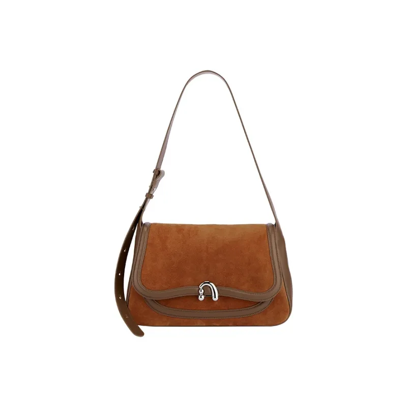 AMAZING SONG Cow Leather Shoulder Bag, Crossbody Bag Large Size Women's-18