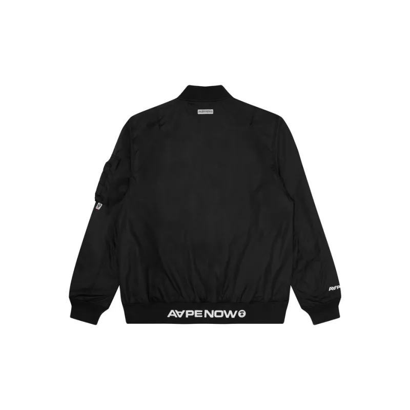 Aape Slogan print Bomber Jacket-1