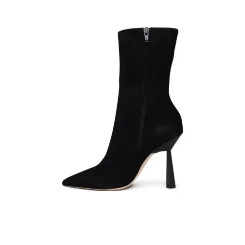 GIABORGHINI 105mm Pointed-toe Suede Ankle Boots