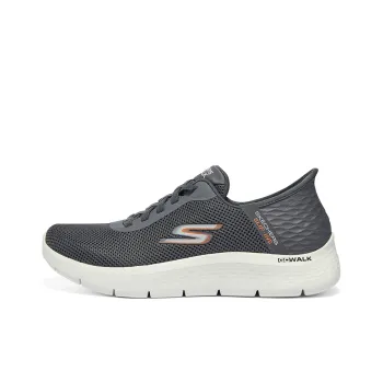 Skechers Go Walk Fle Anti Slip Wear Resistant Low Top Running Shoes Men's Gray