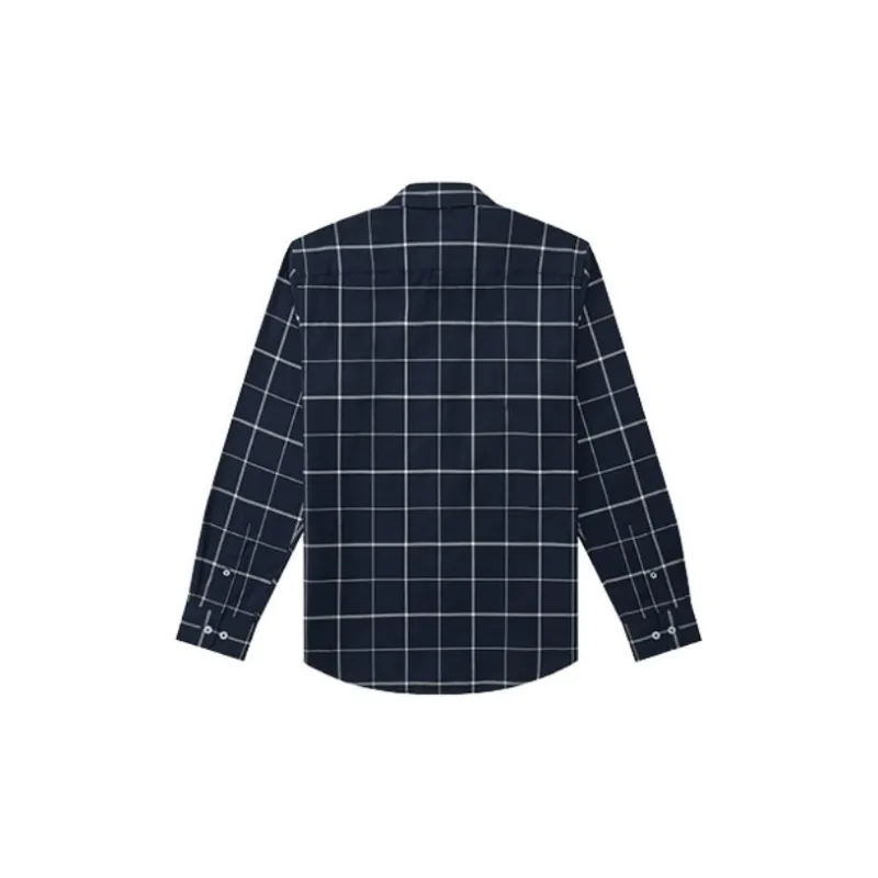 HAZZYS Shirts Men Navy Blue-1