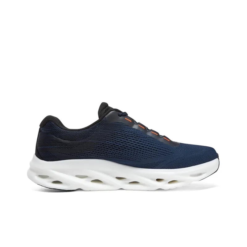 Skechers GO RUN Swirl Tech Speed Cushioning Anti Slip And Wear Resistant Low Top Casual Running Shoes Men's Black-1