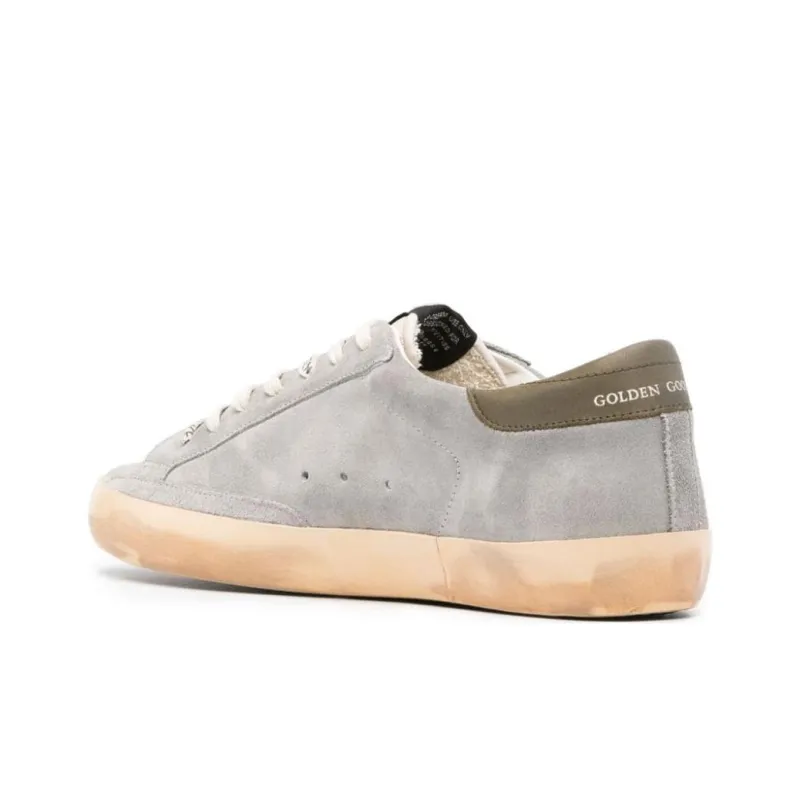 Golden Goose Super Star Low Top Skateboard Shoes Men's Medium Gray-2